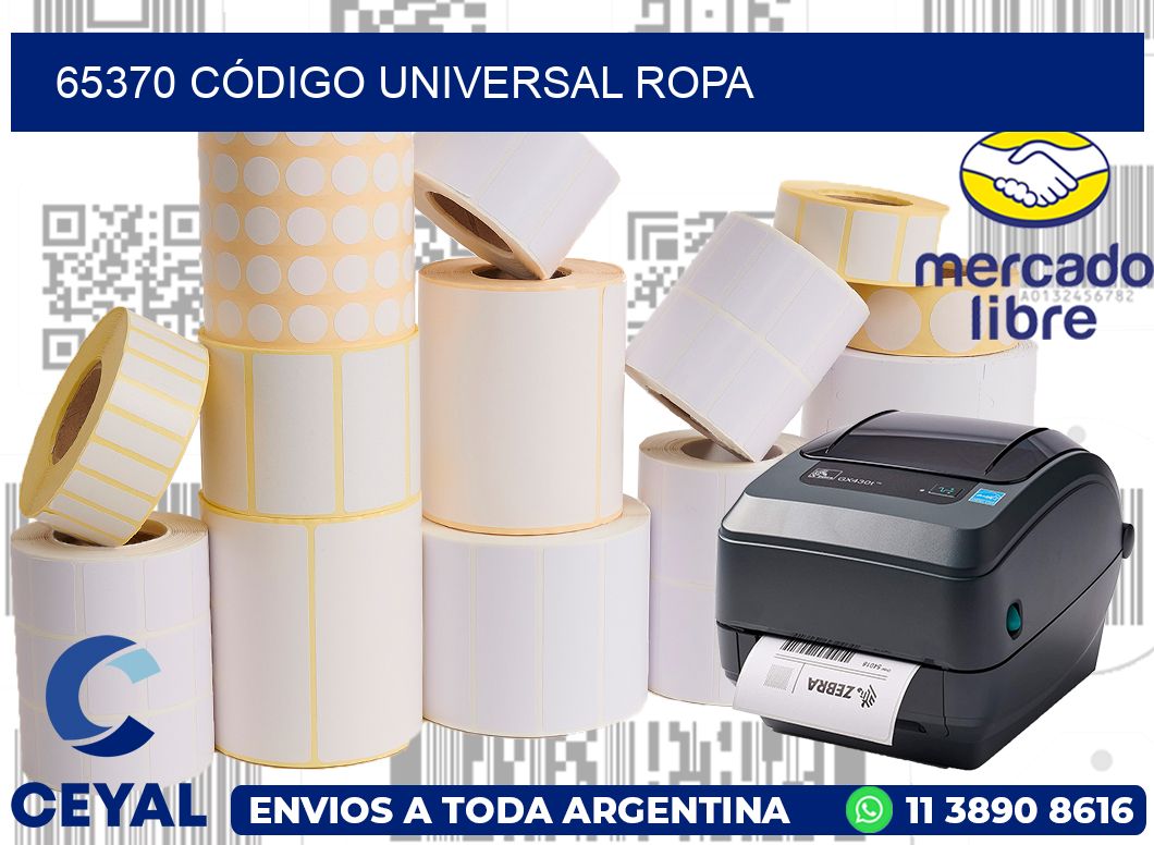 65370 CÓDIGO UNIVERSAL ROPA