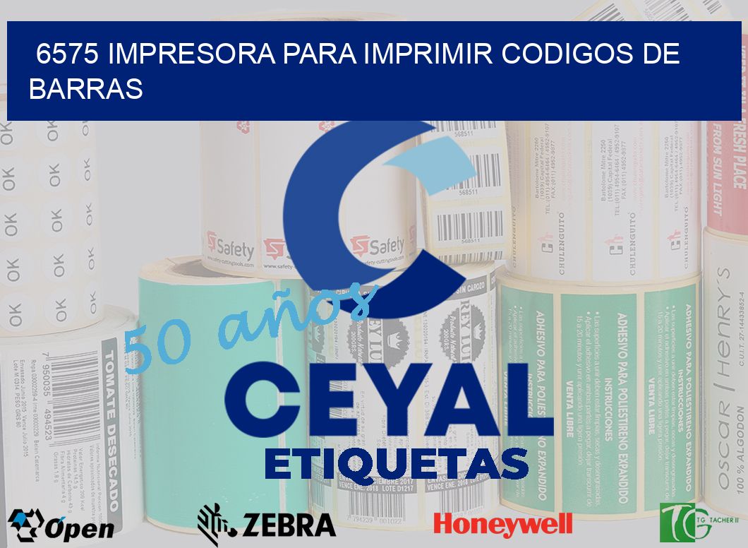 6575 IMPRESORA PARA IMPRIMIR CODIGOS DE BARRAS