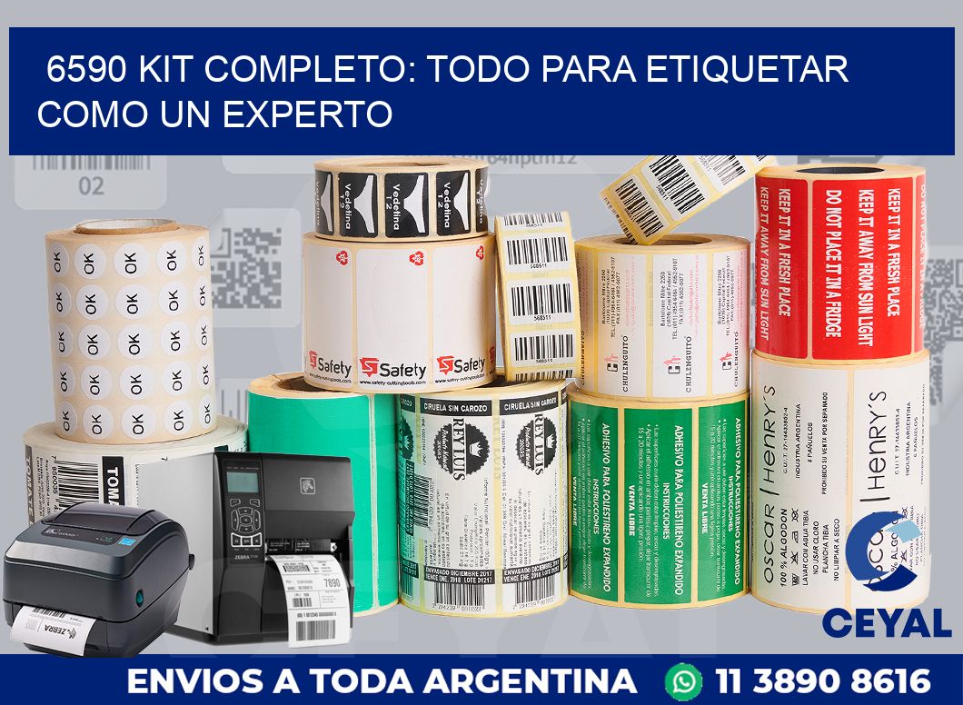 6590 KIT COMPLETO: TODO PARA ETIQUETAR COMO UN EXPERTO