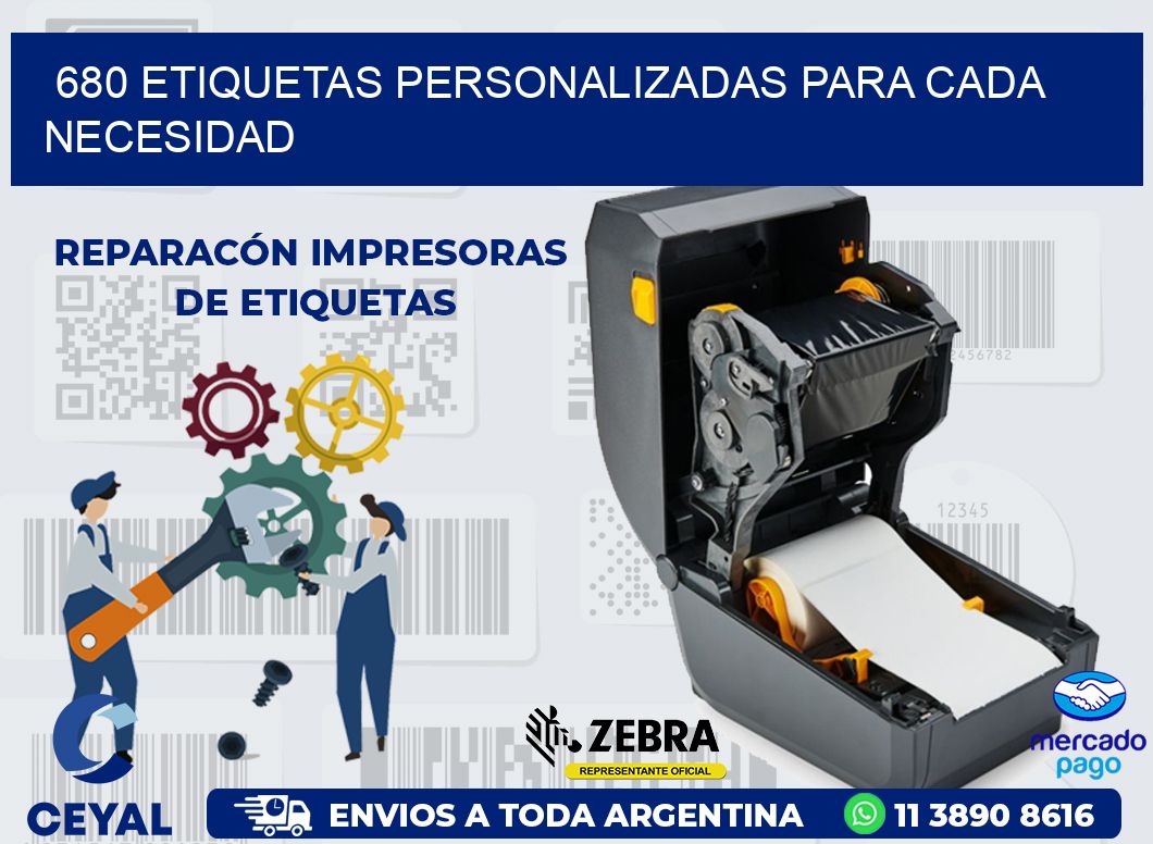 680 ETIQUETAS PERSONALIZADAS PARA CADA NECESIDAD