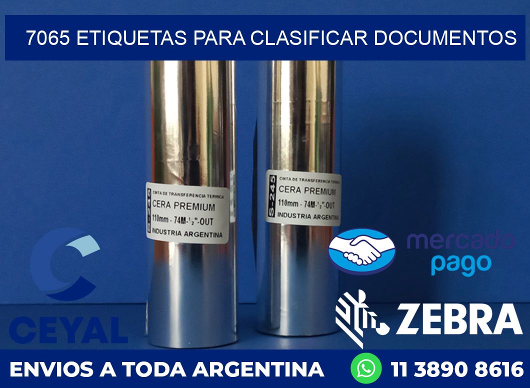 7065 ETIQUETAS PARA CLASIFICAR DOCUMENTOS