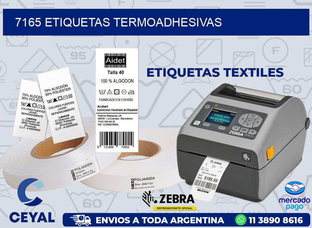 7165 ETIQUETAS TERMOADHESIVAS