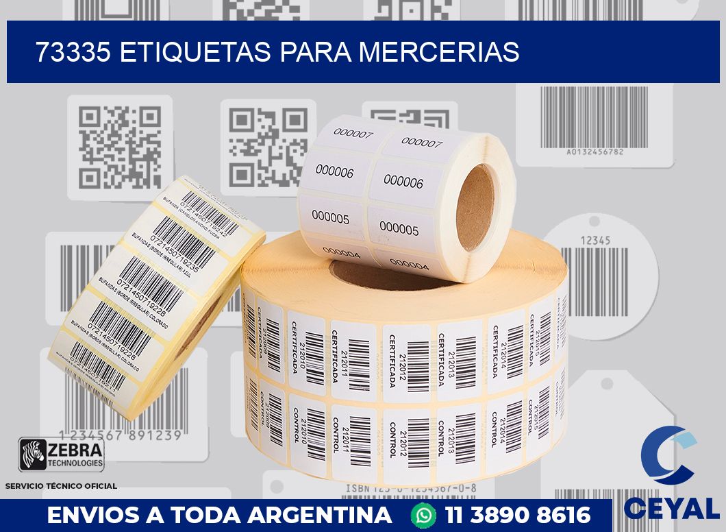 73335 ETIQUETAS PARA MERCERIAS