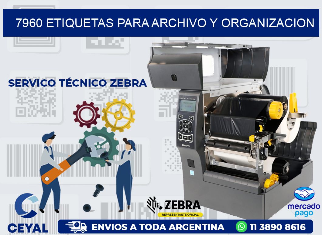 7960 ETIQUETAS PARA ARCHIVO Y ORGANIZACION
