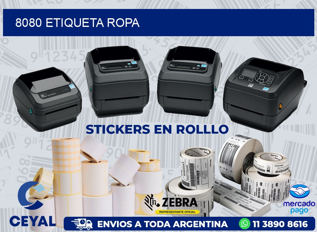 8080 ETIQUETA ROPA
