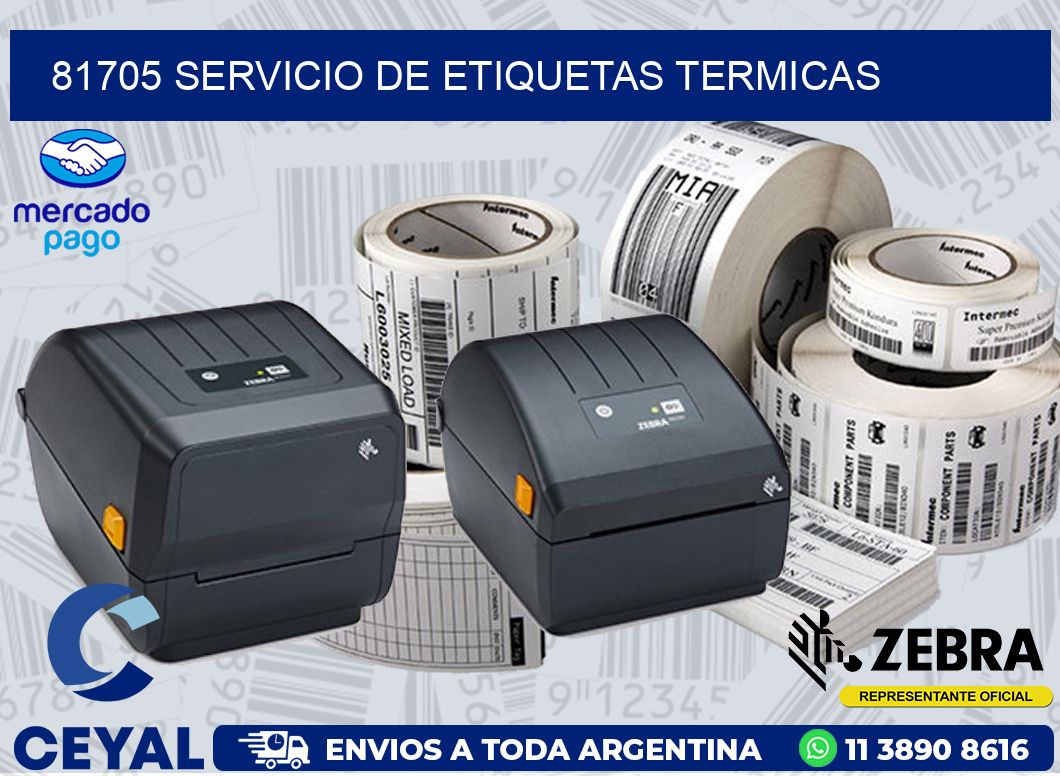 81705 SERVICIO DE ETIQUETAS TERMICAS