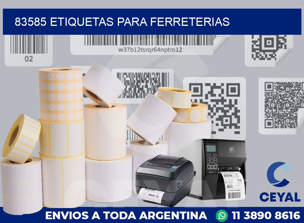 83585 ETIQUETAS PARA FERRETERIAS
