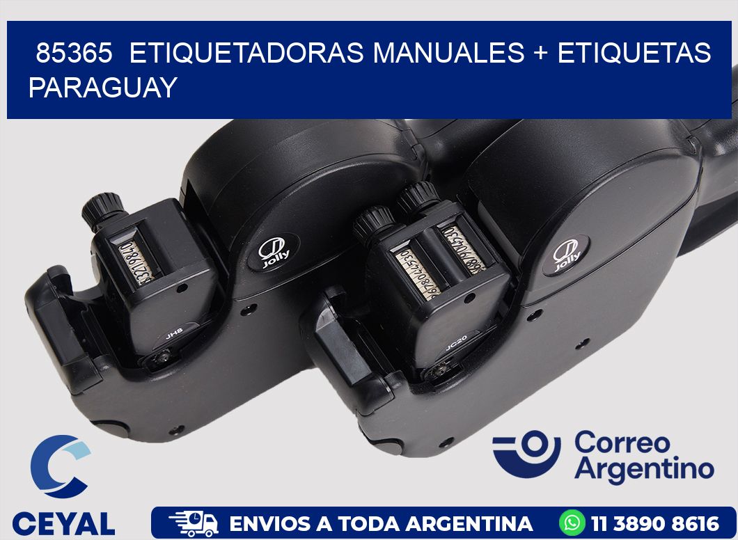 85365  ETIQUETADORAS MANUALES + ETIQUETAS PARAGUAY