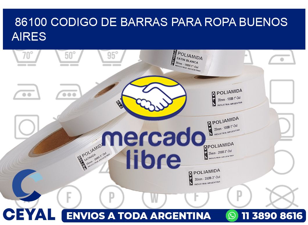 86100 CODIGO DE BARRAS PARA ROPA BUENOS AIRES