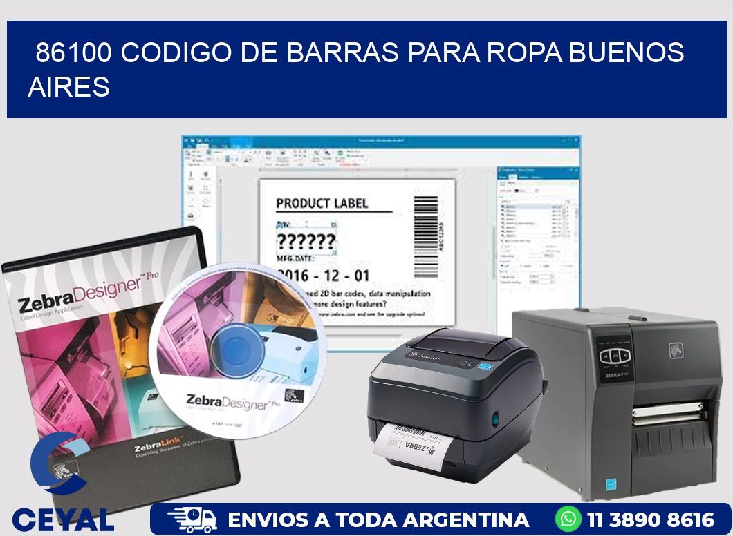 86100 CODIGO DE BARRAS PARA ROPA BUENOS AIRES