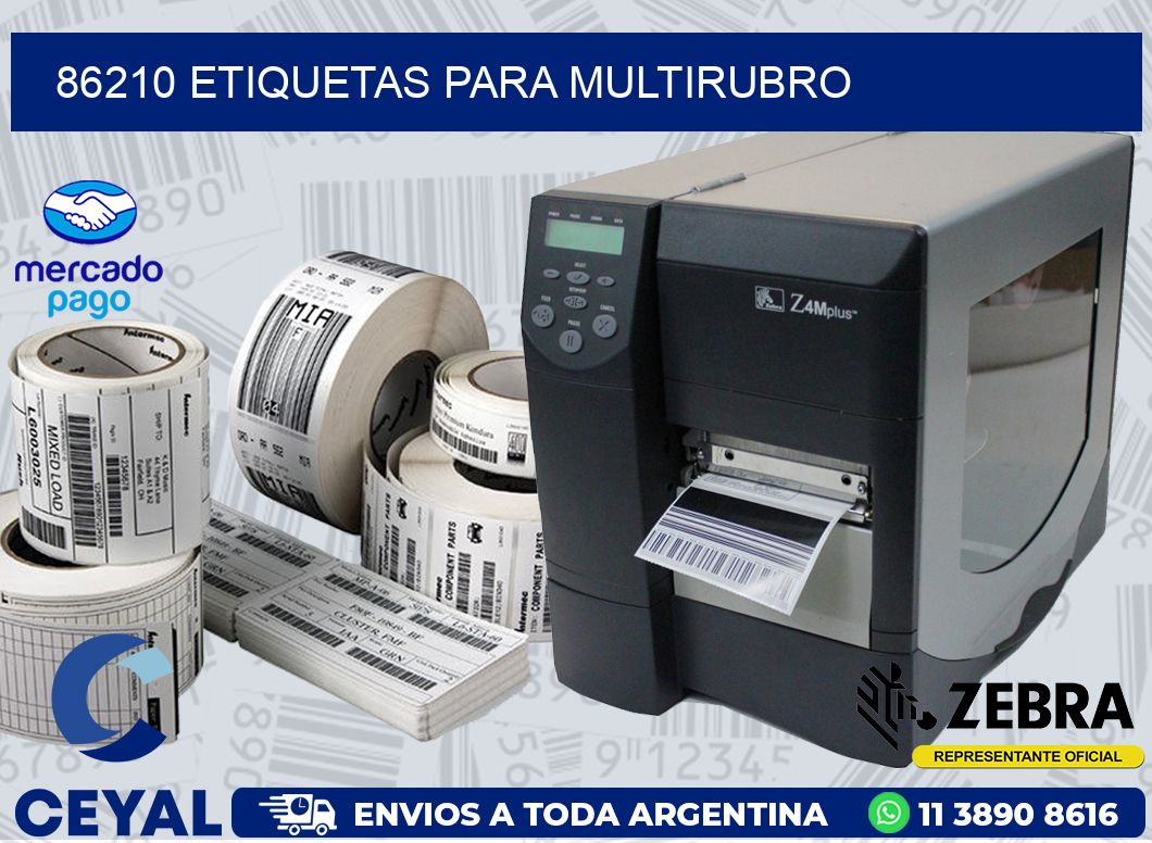 86210 ETIQUETAS PARA MULTIRUBRO