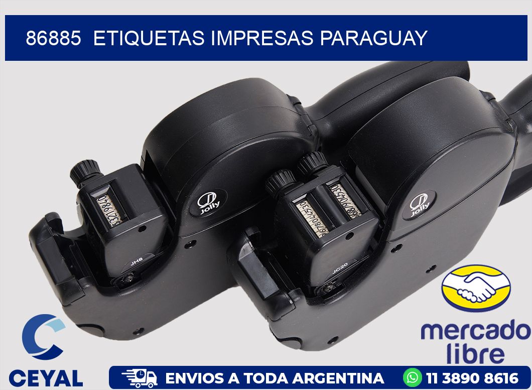 86885  ETIQUETAS IMPRESAS PARAGUAY