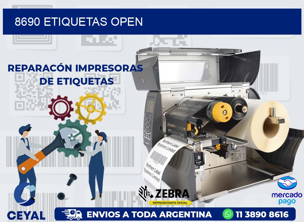8690 ETIQUETAS OPEN