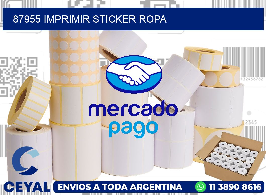 87955 IMPRIMIR STICKER ROPA