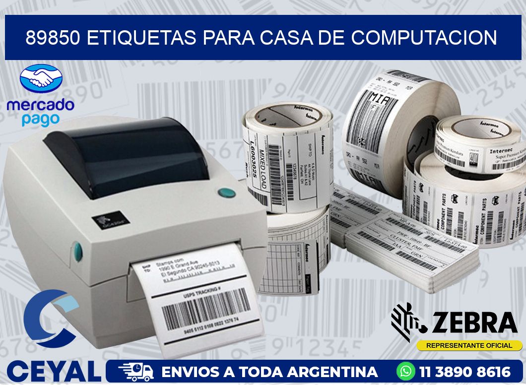 89850 ETIQUETAS PARA CASA DE COMPUTACION