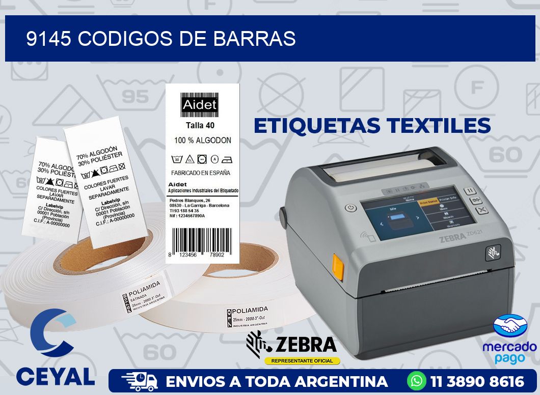 9145 CODIGOS DE BARRAS