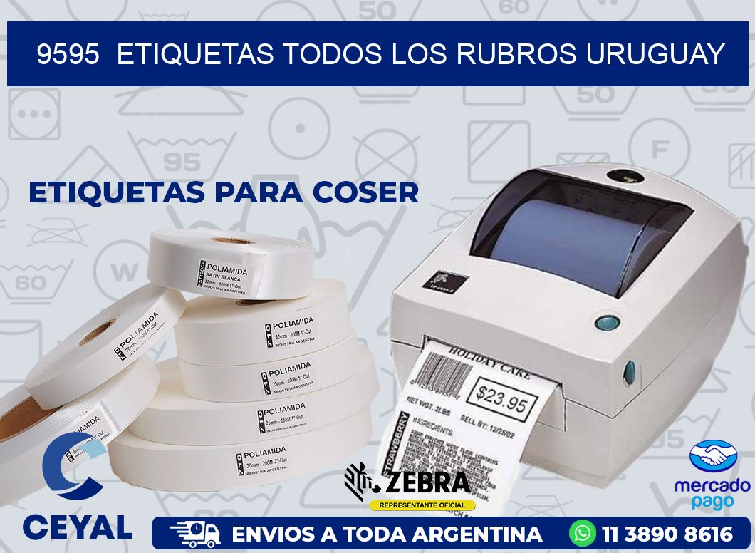 9595  ETIQUETAS TODOS LOS RUBROS URUGUAY