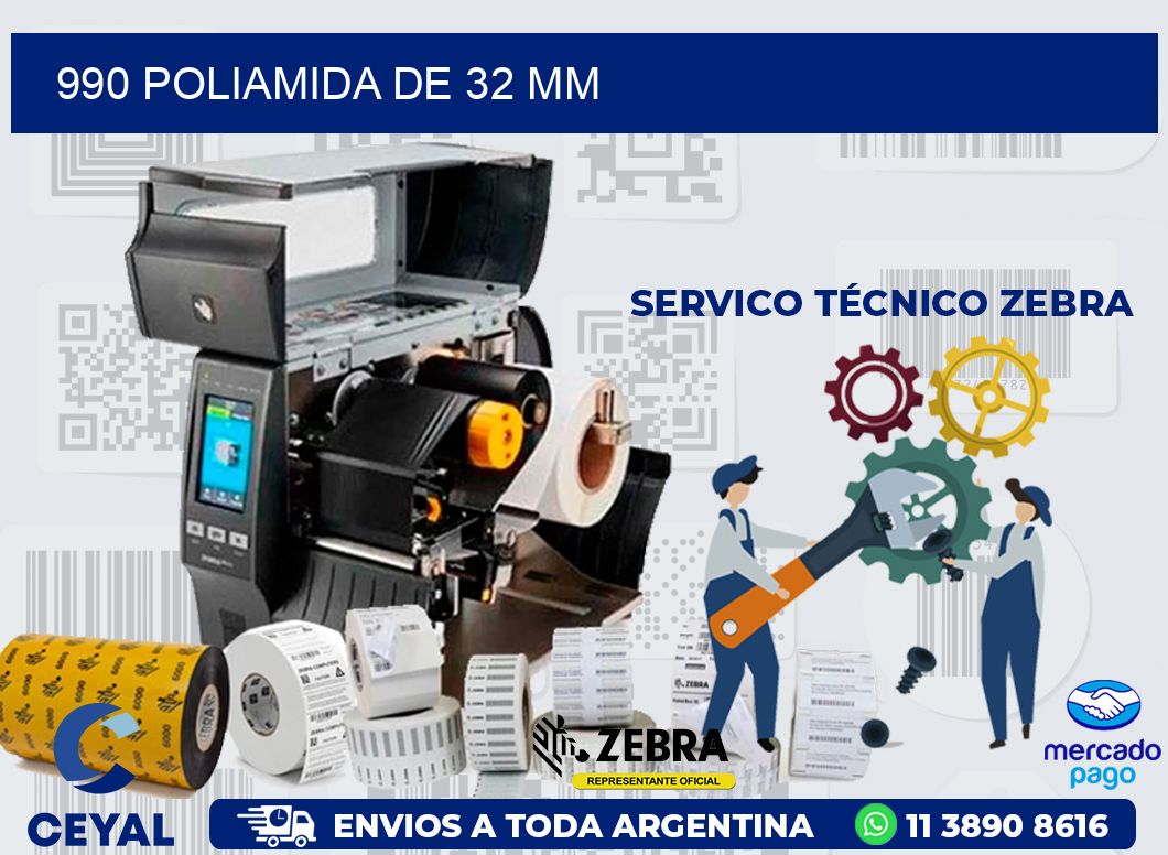 990 POLIAMIDA DE 32 MM