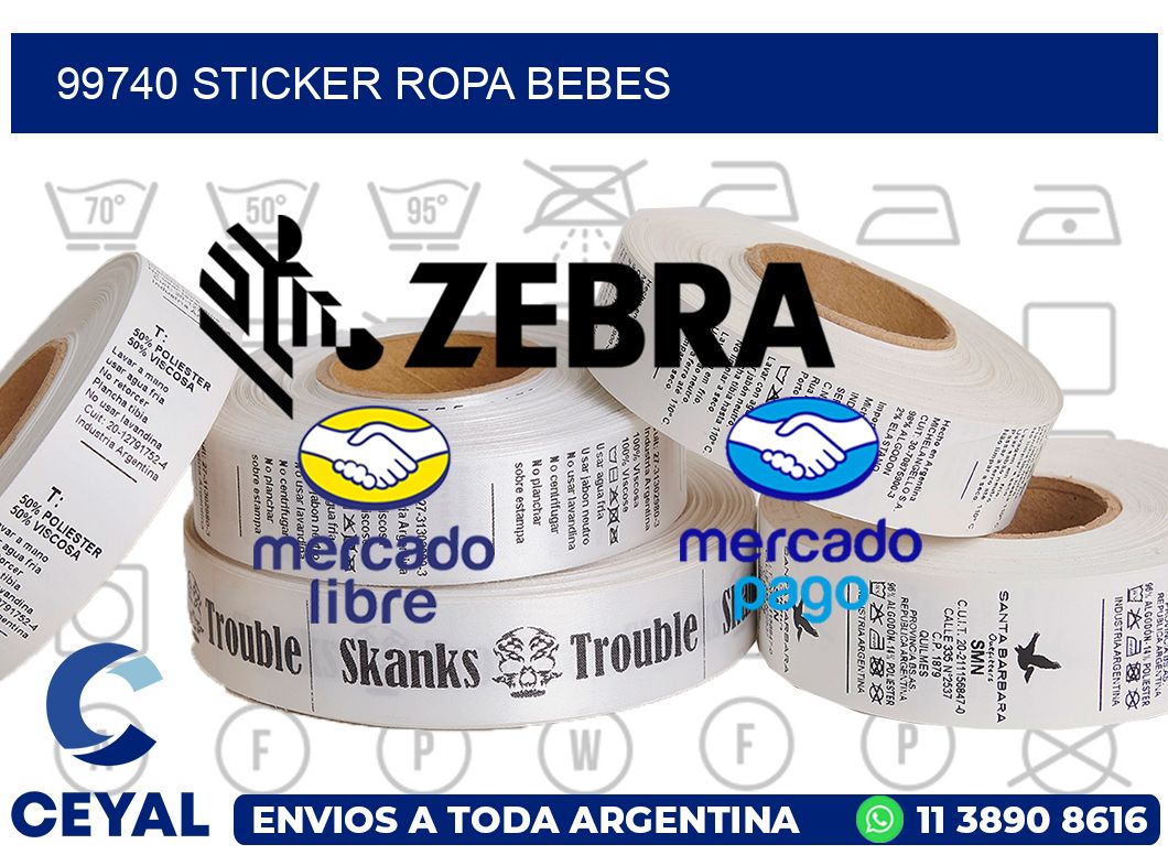 99740 STICKER ROPA BEBES