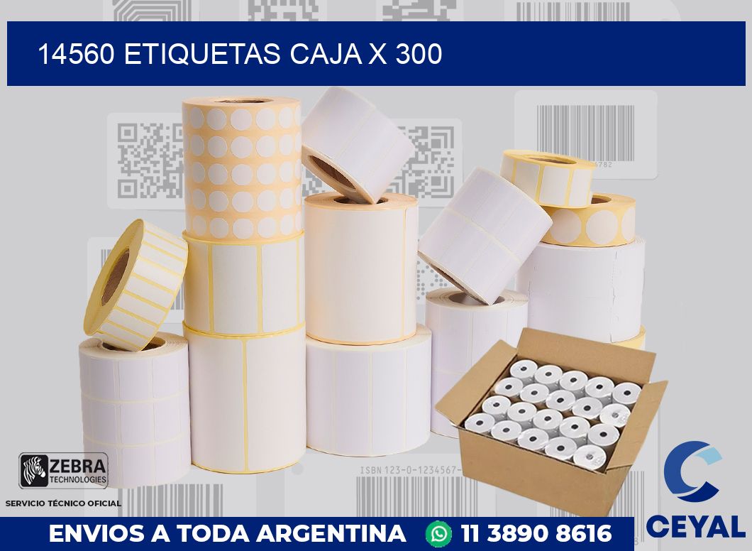 14560 etiquetas caja x 300