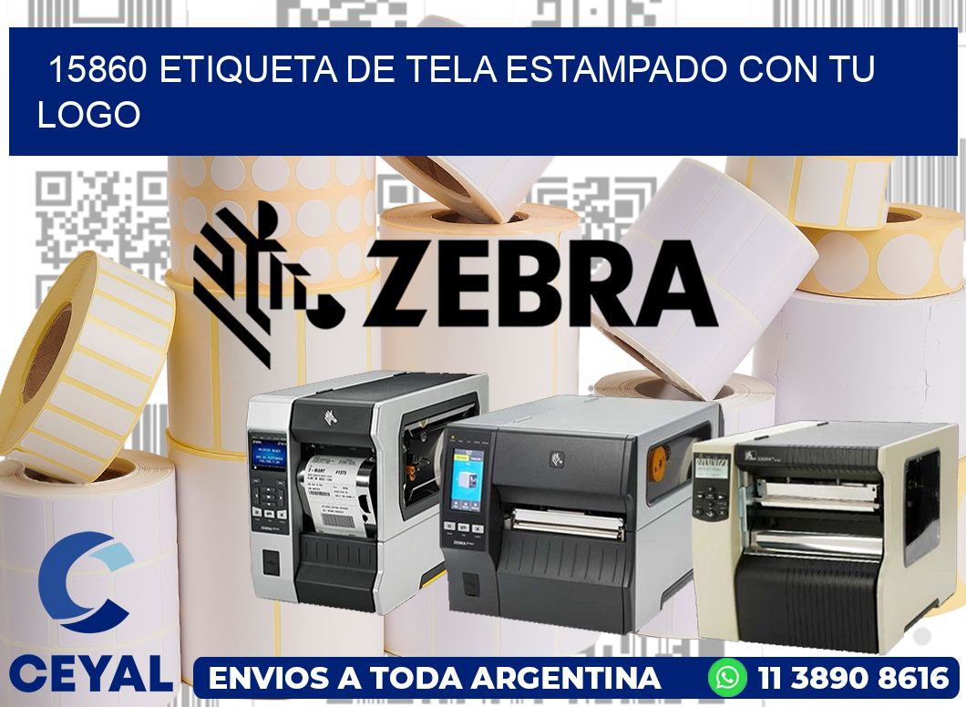 15860 ETIQUETA DE TELA ESTAMPADO CON TU LOGO