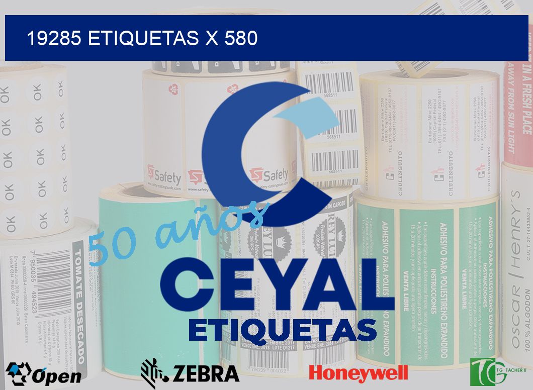 19285 Etiquetas x 580