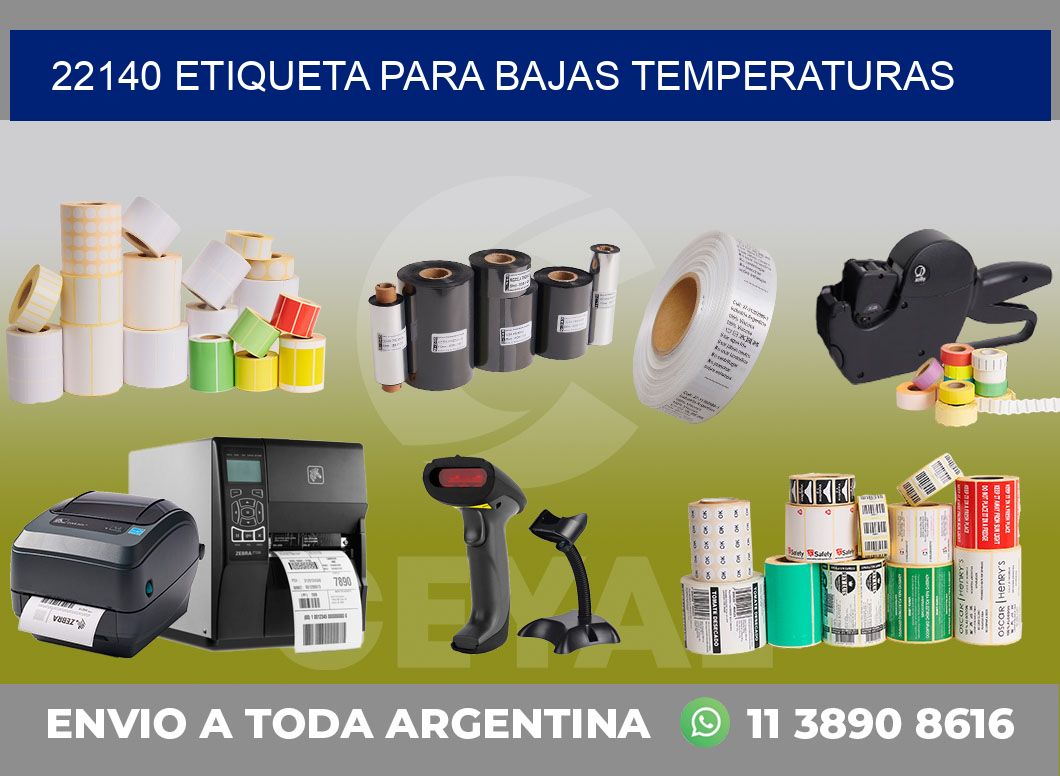22140 ETIQUETA PARA BAJAS TEMPERATURAS