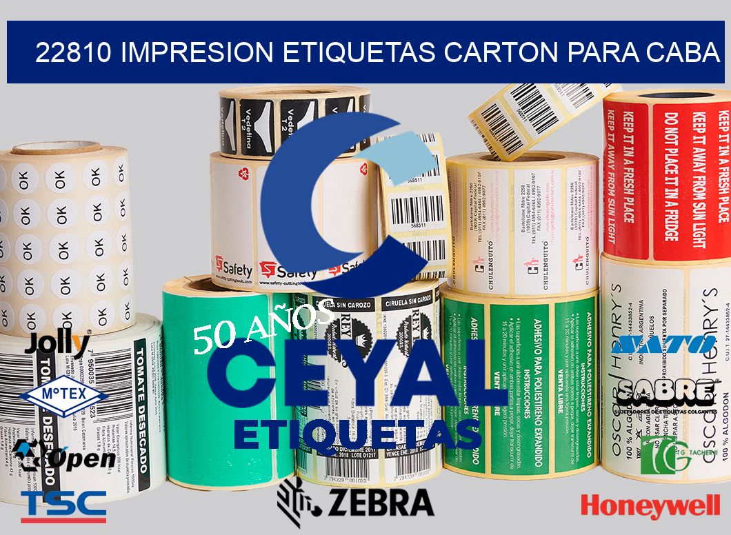 22810 IMPRESION ETIQUETAS CARTON PARA CABA