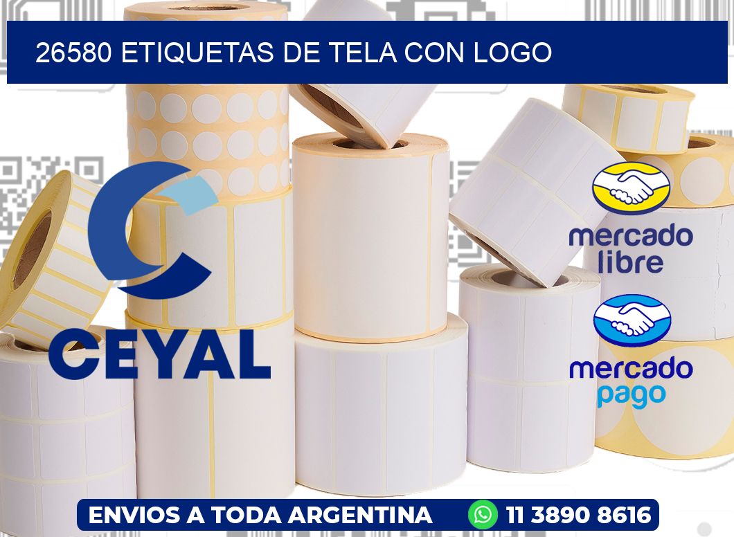 26580 ETIQUETAS DE TELA CON LOGO