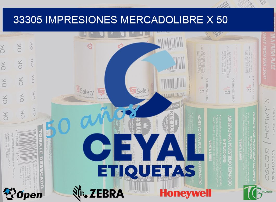33305 impresiones mercadolibre x 50