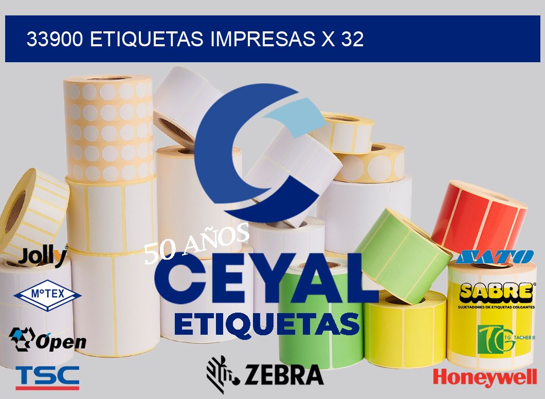 33900 Etiquetas impresas x 32