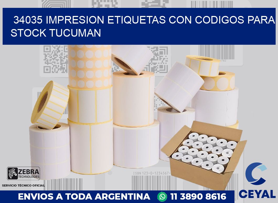 34035 IMPRESION ETIQUETAS CON CODIGOS PARA STOCK TUCUMAN