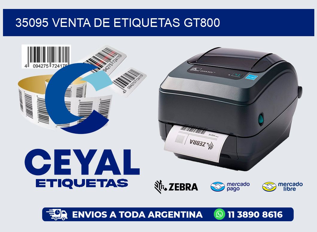 35095 VENTA DE ETIQUETAS GT800
