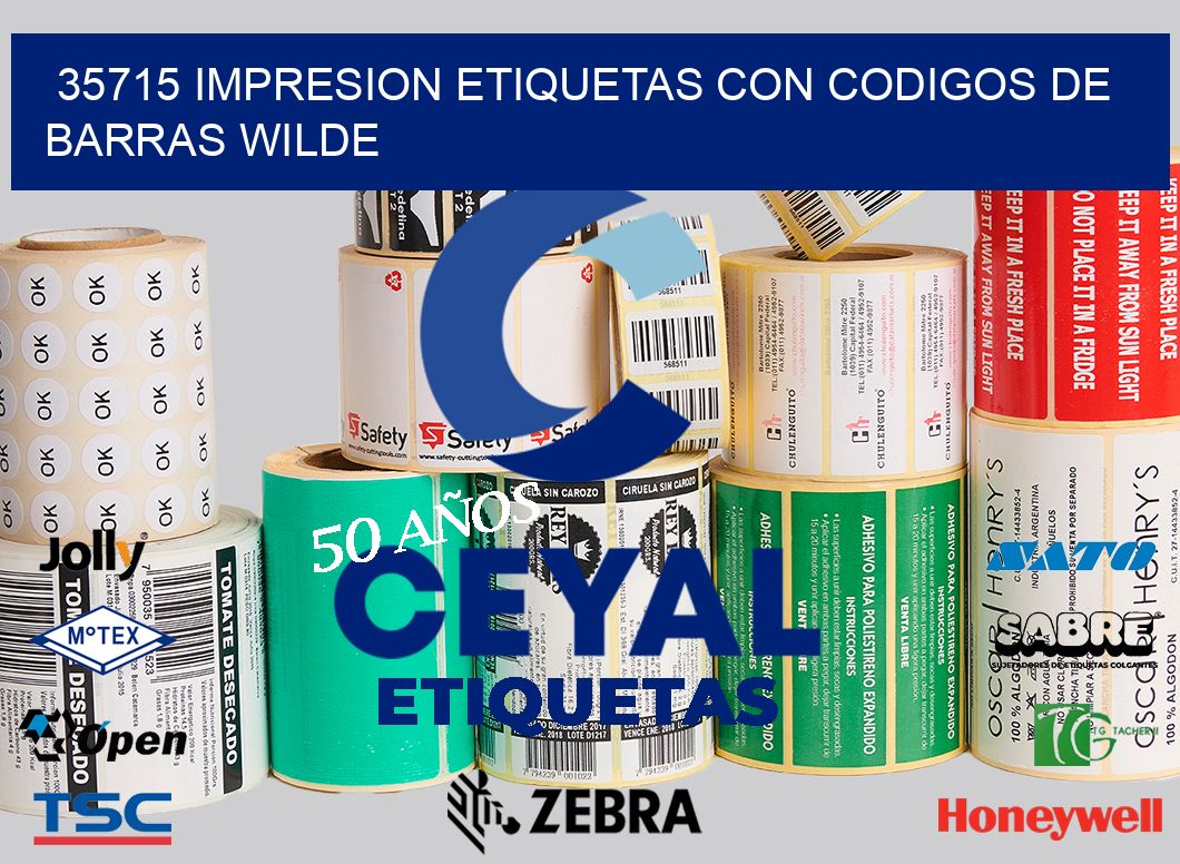 35715 IMPRESION ETIQUETAS CON CODIGOS DE BARRAS WILDE