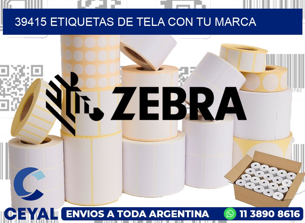 39415 ETIQUETAS DE TELA CON TU MARCA