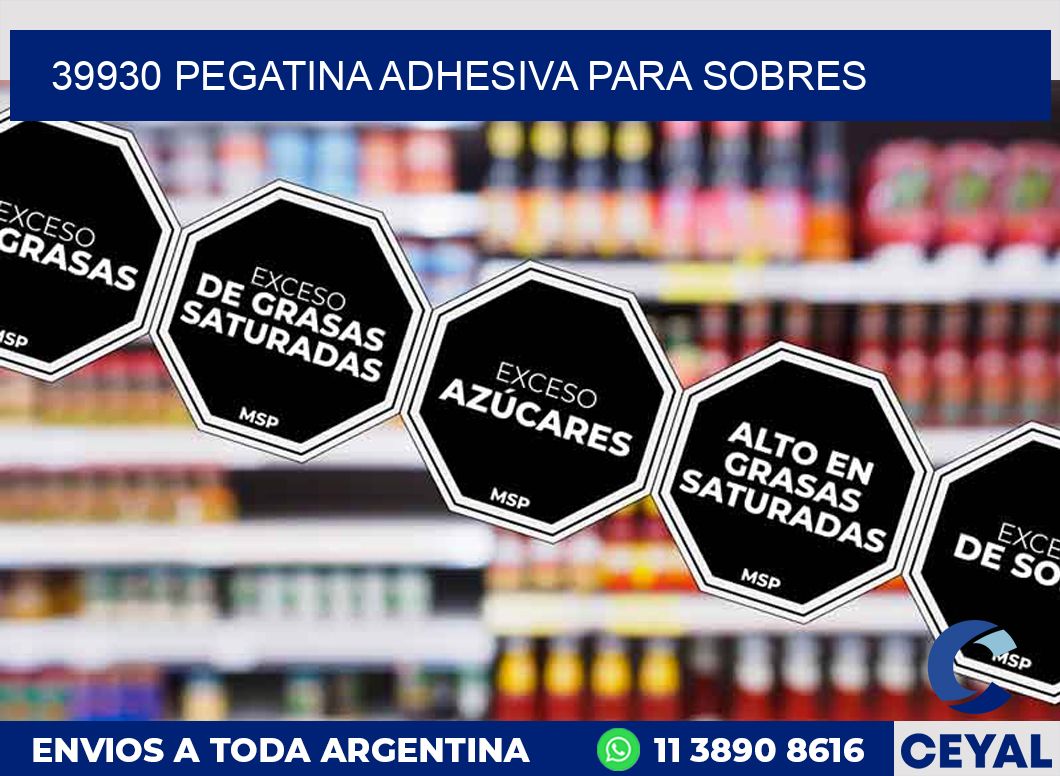 39930 PEGATINA ADHESIVA PARA SOBRES