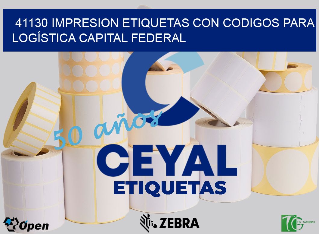 41130 IMPRESION ETIQUETAS CON CODIGOS PARA LOGÍSTICA CAPITAL FEDERAL