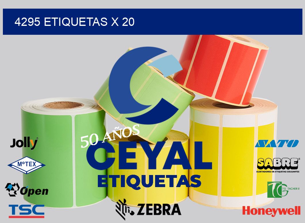 4295 Etiquetas x 20
