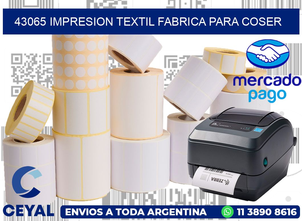 43065 IMPRESION TEXTIL FABRICA PARA COSER