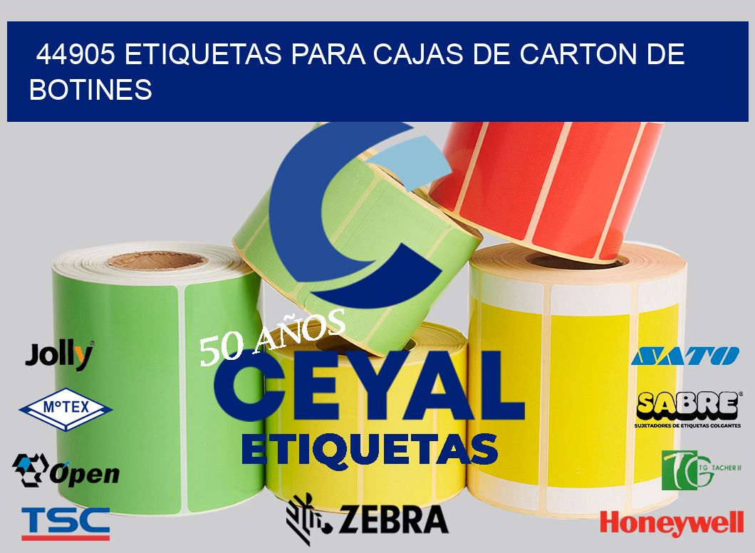 44905 ETIQUETAS PARA CAJAS DE CARTON DE BOTINES