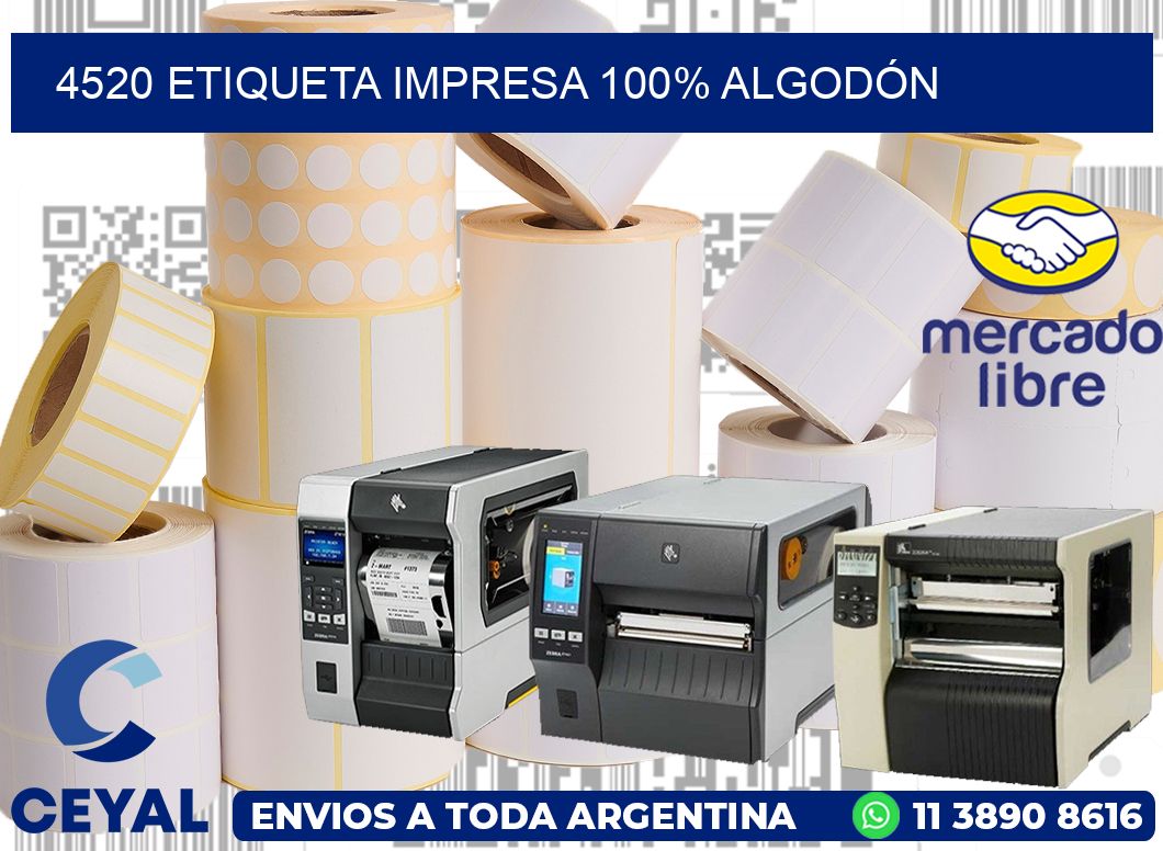 4520 ETIQUETA IMPRESA 100% ALGODÓN