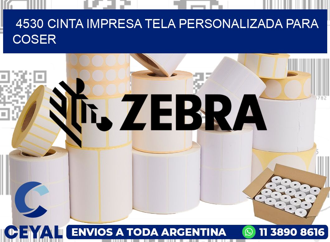 4530 CINTA IMPRESA TELA PERSONALIZADA PARA COSER