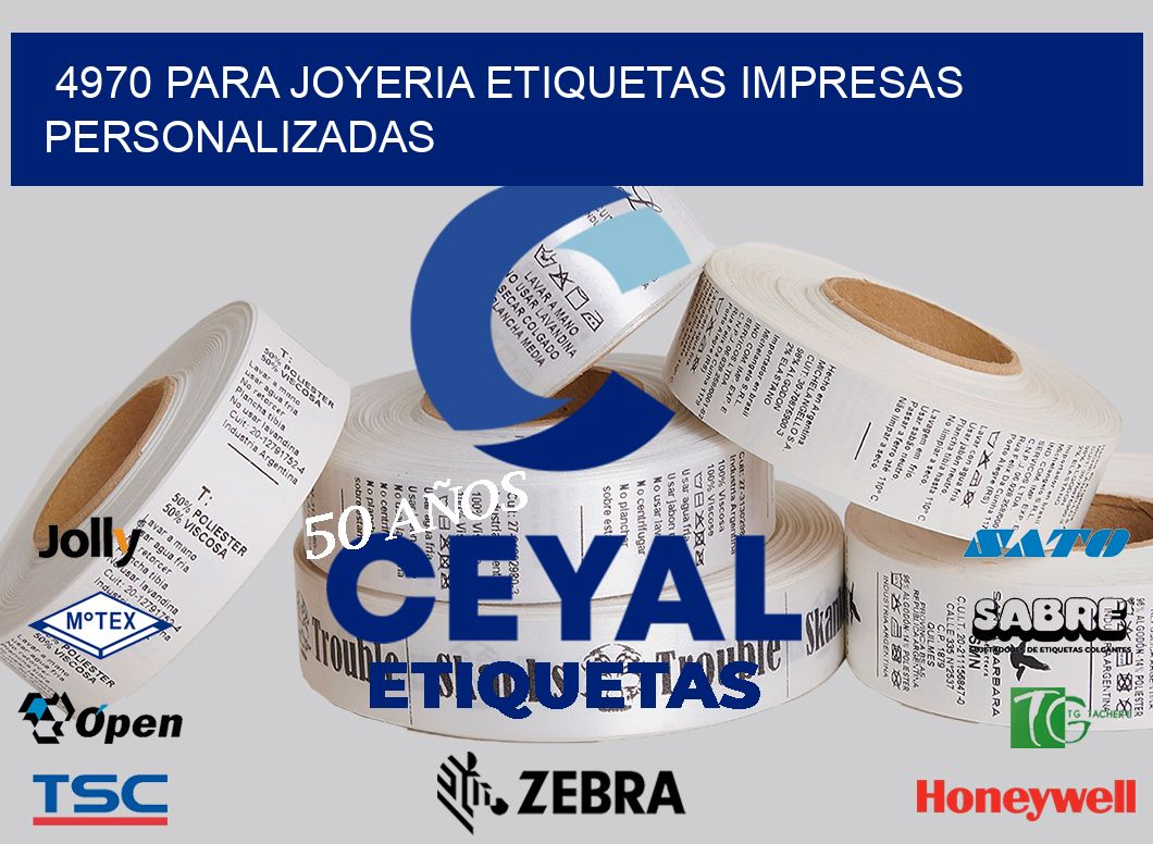 4970 PARA JOYERIA ETIQUETAS IMPRESAS PERSONALIZADAS