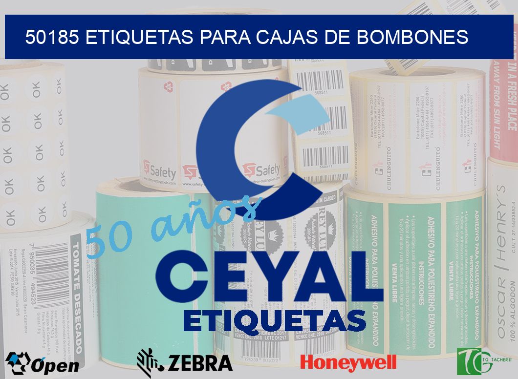 50185 ETIQUETAS PARA CAJAS DE BOMBONES