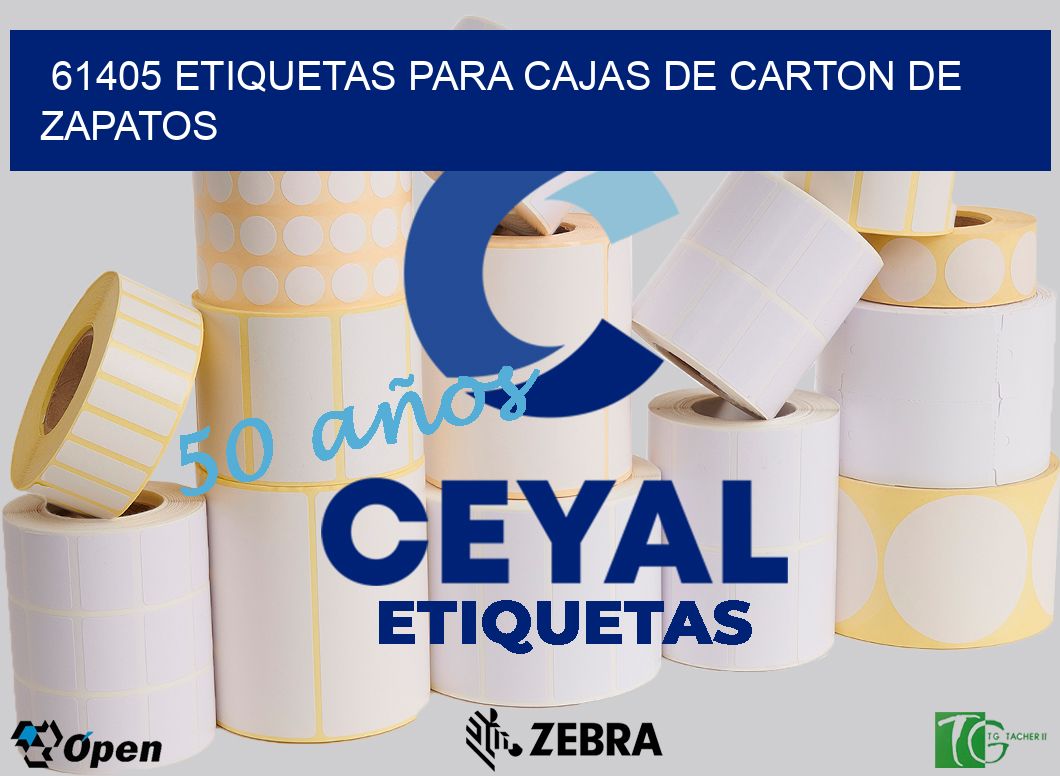 61405 ETIQUETAS PARA CAJAS DE CARTON DE ZAPATOS