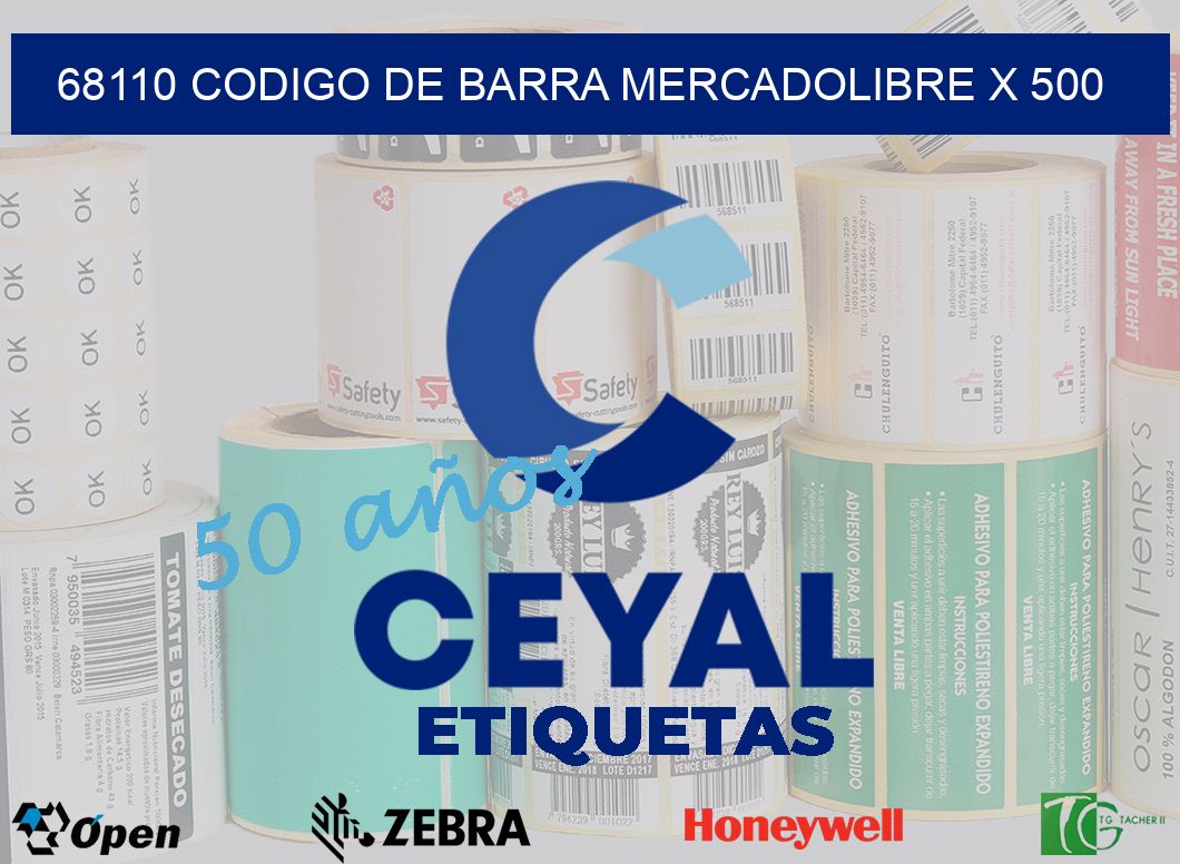 68110 codigo de barra mercadolibre x 500