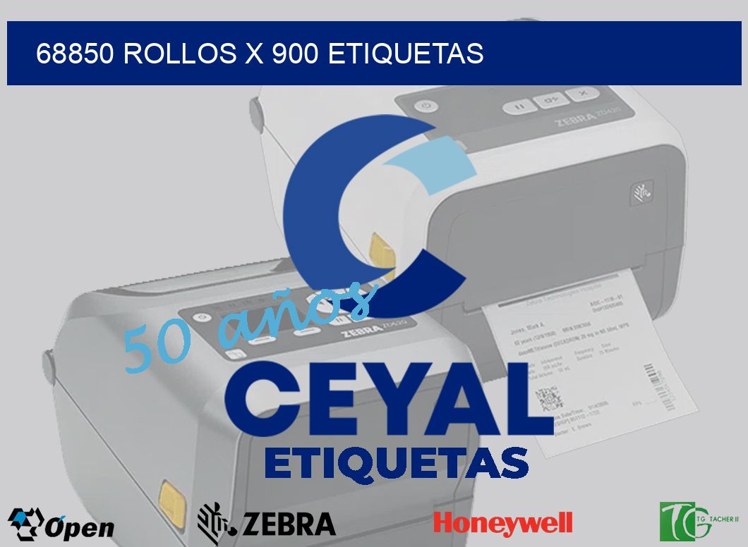 68850 Rollos x 900 etiquetas