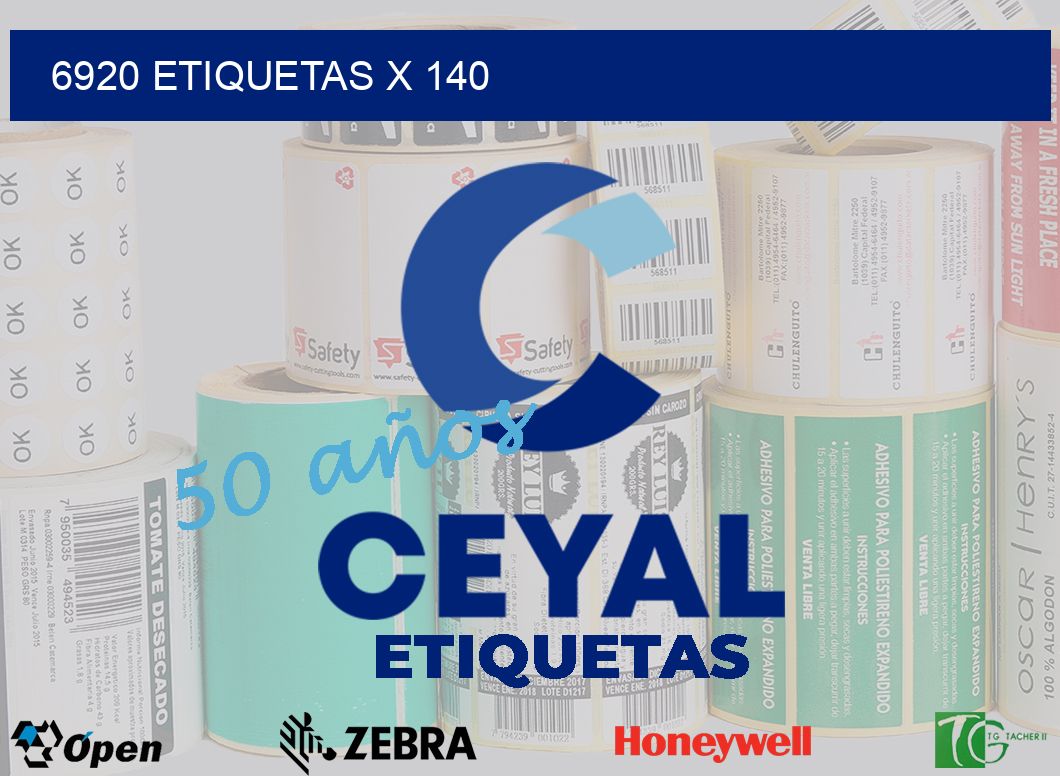 6920 Etiquetas x 140