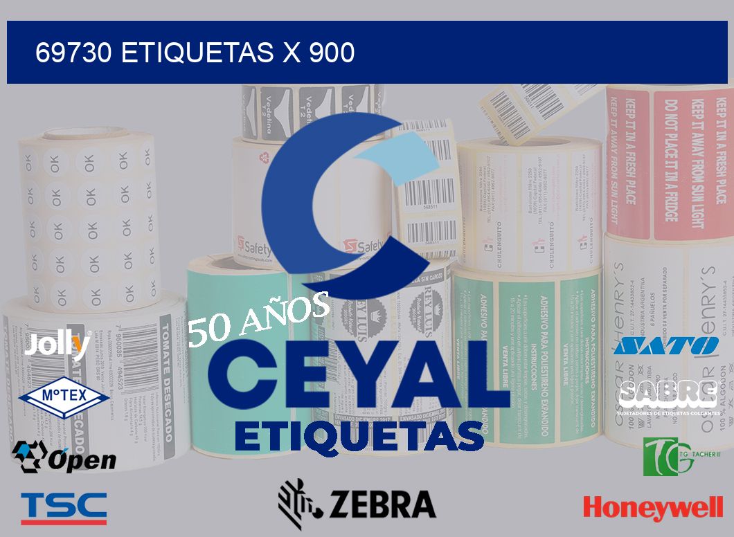 69730 Etiquetas x 900