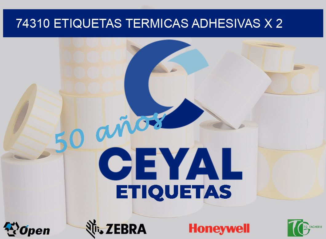74310 etiquetas termicas adhesivas x 2